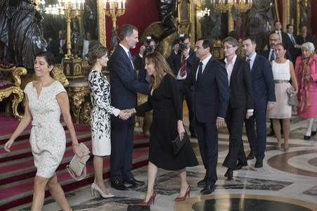 Empfang im Palacio Real in Madrid