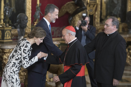 Empfang im Palacio Real in Madrid