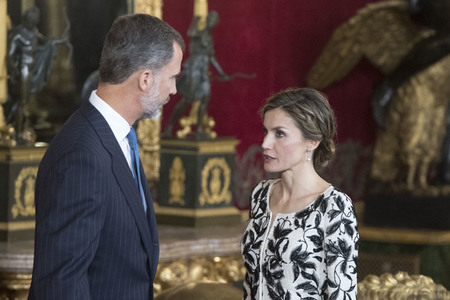 Empfang im Palacio Real in Madrid