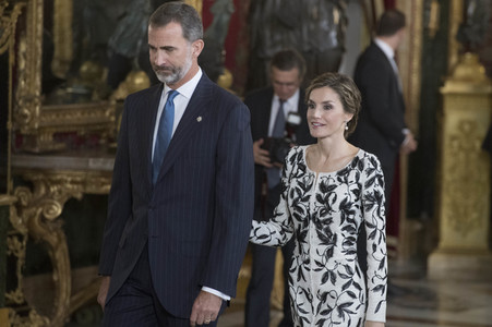 Empfang im Palacio Real in Madrid