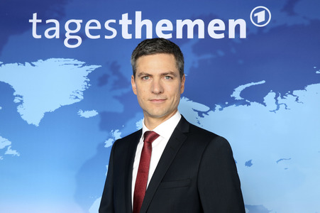 Pressetermin 'Tagesthemen' in Hamburg