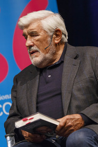 Tamara Dietl und Mario Adorf auf der lit.Cologne in Köln