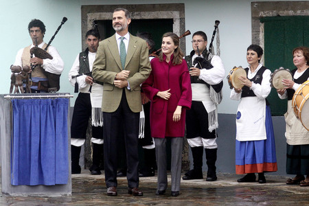 Felipe und Letizia besuchen die Region Los Oscos