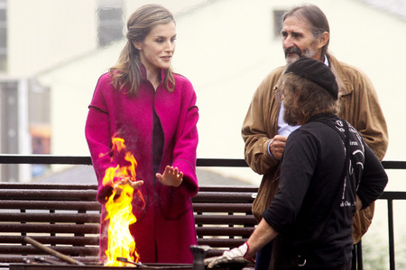 Felipe und Letizia besuchen die Region Los Oscos
