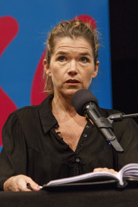 Anke Engelke und Devid Striesow auf der lit.Cologne in Köln