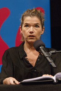 Anke Engelke und Devid Striesow auf der lit.Cologne in Köln