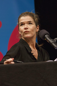 Anke Engelke und Devid Striesow auf der lit.Cologne in Köln