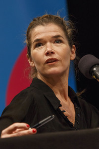 Anke Engelke und Devid Striesow auf der lit.Cologne in Köln