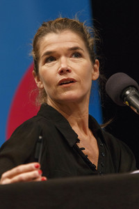 Anke Engelke und Devid Striesow auf der lit.Cologne in Köln