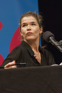 Anke Engelke und Devid Striesow auf der lit.Cologne in Köln