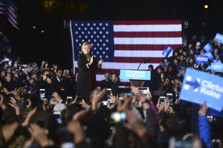 Wahlkampfveranstaltung mit Hillary Clinton in Philadelphia
