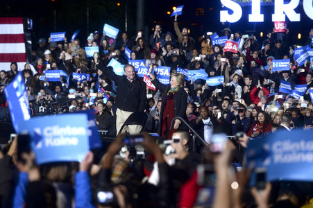 Wahlkampfveranstaltung mit Hillary Clinton in Philadelphia