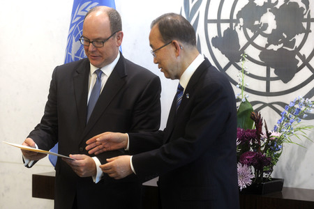 Albert von Monaco bei der UN in New York