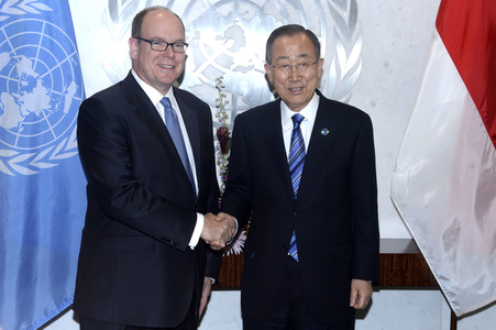 Albert von Monaco bei der UN in New York