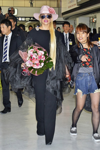 Ankunft von Lady Gaga in Narita