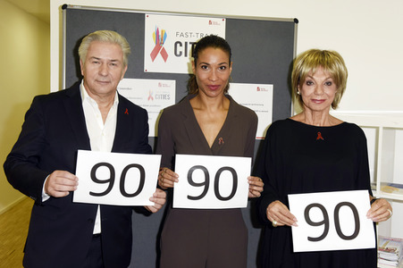Pressetermin 'Künstler gegen AIDS - Die Gala 2016' in Berlin