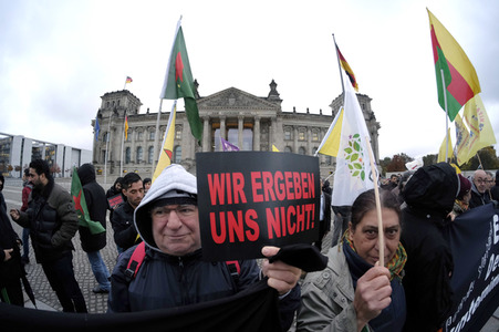 Kurdenprotest in Berlin