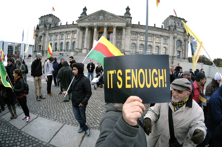 Kurdenprotest in Berlin