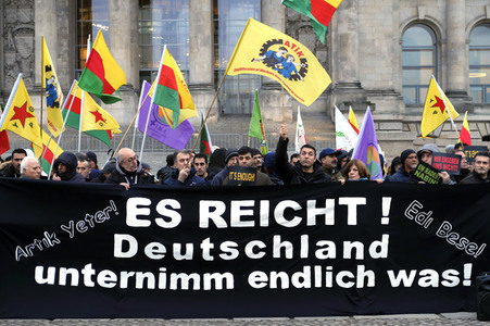 Kurdenprotest in Berlin