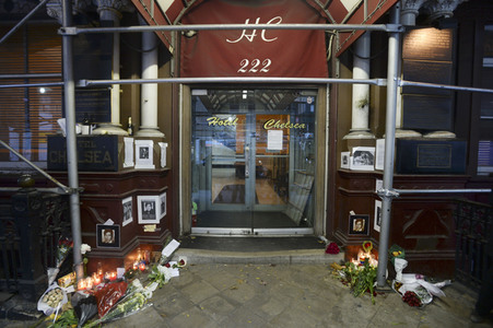 Trauer um Leonard Cohen in New York