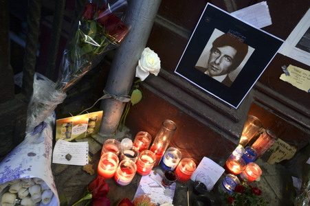 Trauer um Leonard Cohen in New York