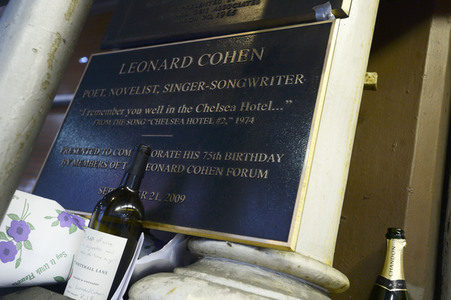 Trauer um Leonard Cohen in New York