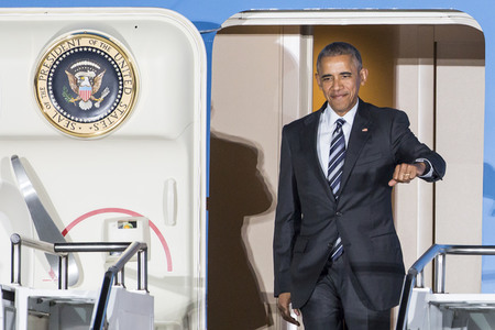 Ankunft von Barack Obama in Berlin
