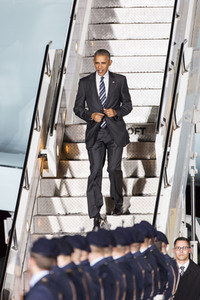 Ankunft von Barack Obama in Berlin