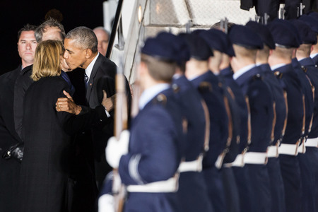 Ankunft von Barack Obama in Berlin