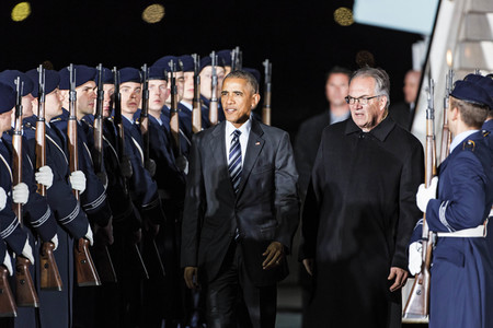 Ankunft von Barack Obama in Berlin