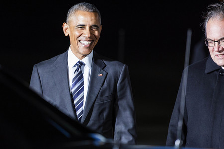 Ankunft von Barack Obama in Berlin