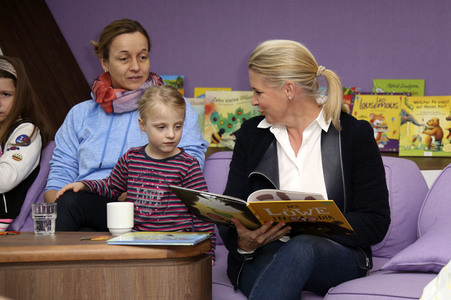 Cornelia Poletto beim Vorlesetag in Hamburg