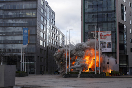 Dreharbeiten zu 'Alarm für Cobra 11' in Köln