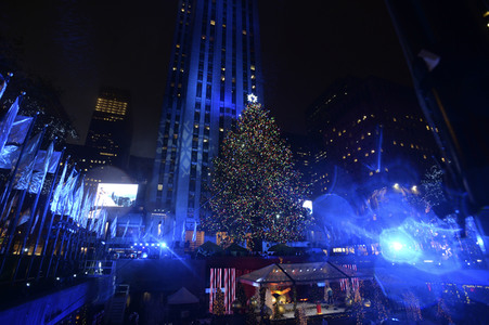 Rockefeller Center Christmas Tree Lighting Ceremony 2016