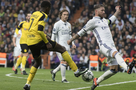 Champions League Match Real Madrid vs Borussia Dortmund in Madrid