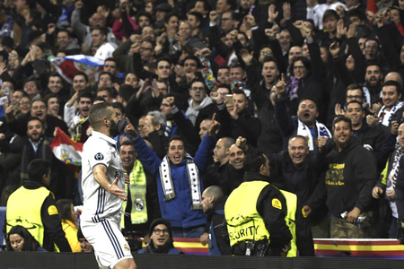 Champions League Match Real Madrid vs Borussia Dortmund in Madrid