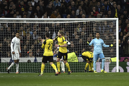 Champions League Match Real Madrid vs Borussia Dortmund in Madrid