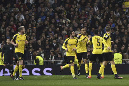 Champions League Match Real Madrid vs Borussia Dortmund in Madrid
