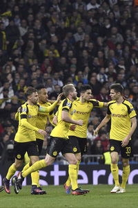 Champions League Match Real Madrid vs Borussia Dortmund in Madrid
