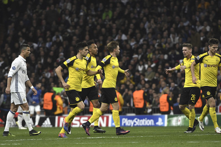 Champions League Match Real Madrid vs Borussia Dortmund in Madrid