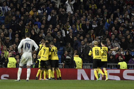 Champions League Match Real Madrid vs Borussia Dortmund in Madrid