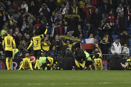 Champions League Match Real Madrid vs Borussia Dortmund in Madrid