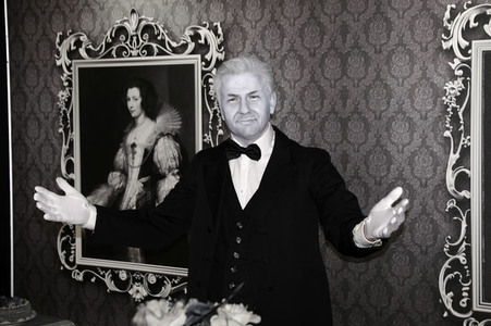 Enthüllung des 'Dinner for One' Sets bei Madame Tussauds Berlin