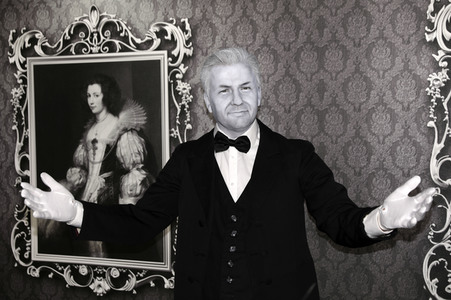 Enthüllung des 'Dinner for One' Sets bei Madame Tussauds Berlin