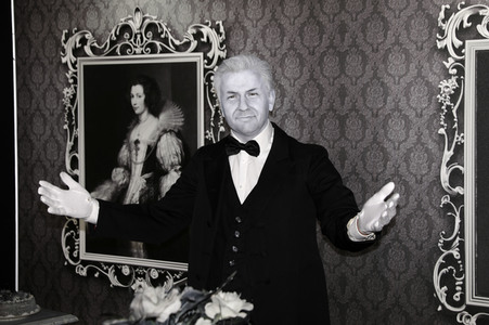 Enthüllung des 'Dinner for One' Sets bei Madame Tussauds Berlin