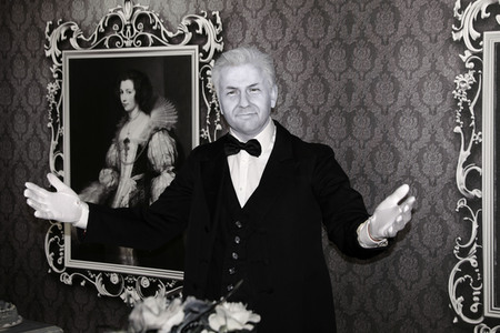 Enthüllung des 'Dinner for One' Sets bei Madame Tussauds Berlin