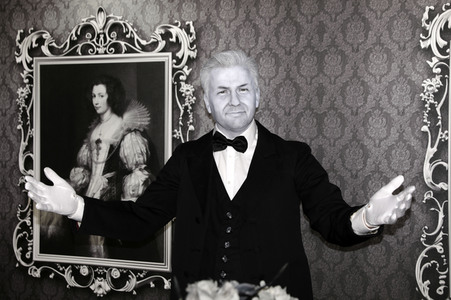 Enthüllung des 'Dinner for One' Sets bei Madame Tussauds Berlin