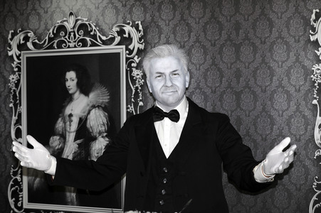 Enthüllung des 'Dinner for One' Sets bei Madame Tussauds Berlin