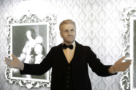 Enthüllung des 'Dinner for One' Sets bei Madame Tussauds Berlin