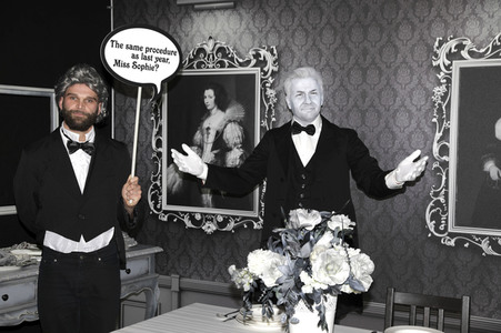 Enthüllung des 'Dinner for One' Sets bei Madame Tussauds Berlin